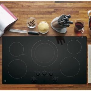 Alternative view of GE 36″ Built-In Electric Cooktop JP3036SLSS