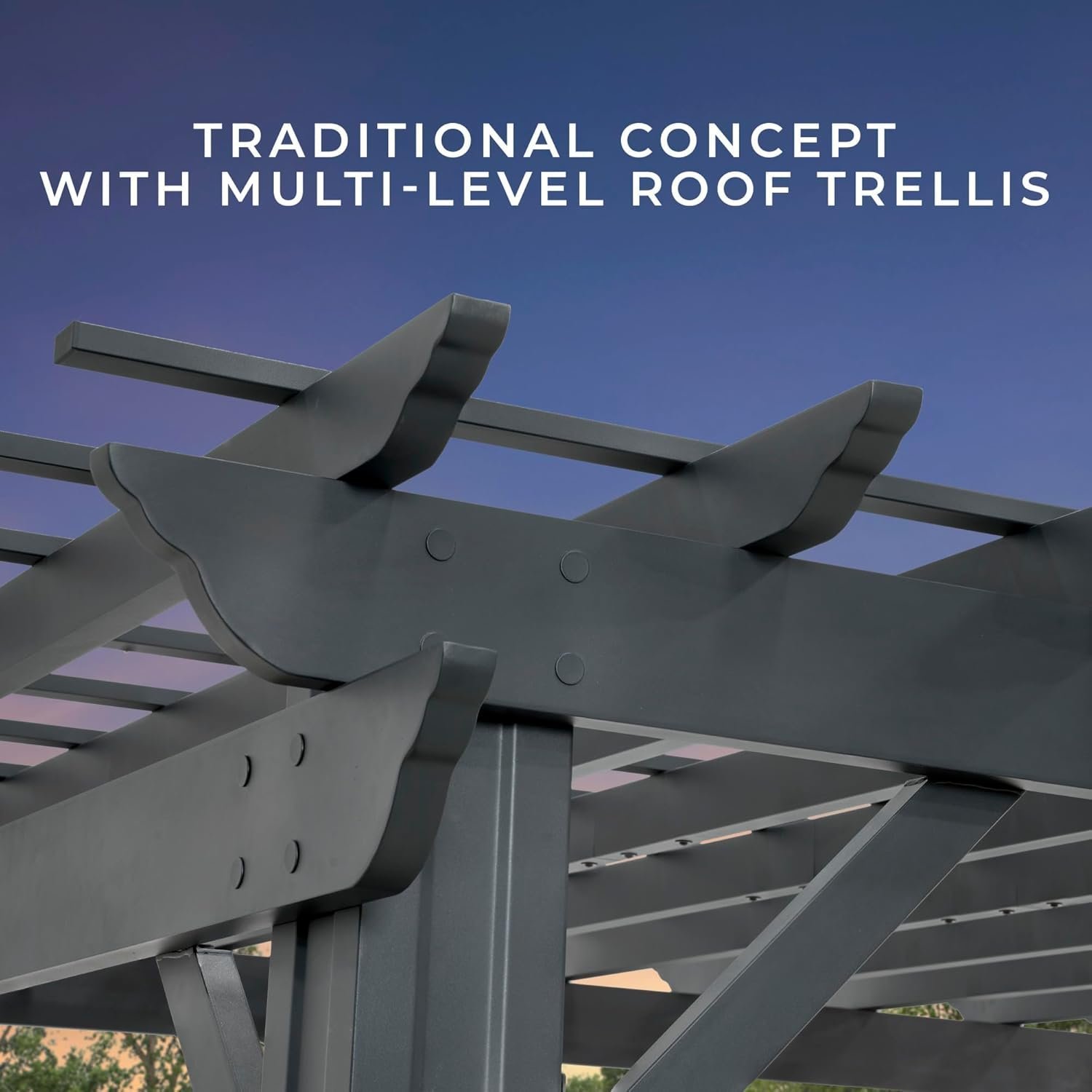 Stratford Traditional Steel Pergola - Image 7