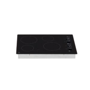 Alternative view of GE 30″ Built-In Knob Control Electric Cooktop JP3030DWBB