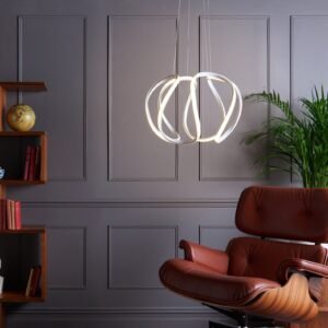 Alonsa Small White LED Pendant