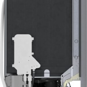 Alternative view of Bosch SHE41CM5N 300 Series 24″ Dishwasher 48 db – Recessed Handle, Stainless Steel