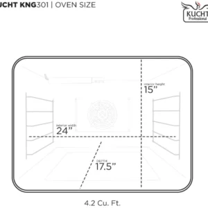 Alternative view of Kucht 30 Gas Range in Titanium